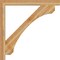 Ekena Millwork Legacy Block Rough Sawn Bracket, Western Red Cedar, 4"W x 48"D x 48"H BKT04X48X48LEC05RWR - alternate 4